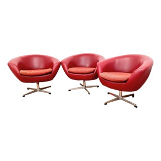 Swivel Chairs by Up Zavody Rousinov for Up Závody, Czechoslovakia, 1960s, Set of 3 For Sale
