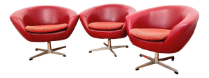 Swivel Chairs by Up Zavody Rousinov for Up Závody, Czechoslovakia, 1960s, Set of 3
