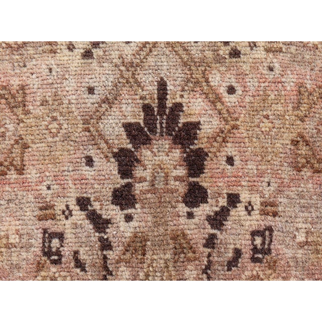 Antique Persian Tabriz Handmade Wool Carpet For Sale - Image 9 of 13