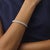 1990s Vintage 2.30 Carat Diamond 14k Yellow Gold Bangle Bracelet For Sale - Image 5 of 6