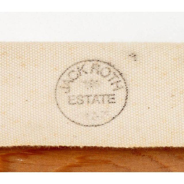 Textile Jack Roth "Idem 18" Acrylic on Canvas, 1982 For Sale - Image 7 of 8