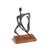 Simon Gordon Mid Century Brutalist Iron Sculpture Man With Fish For Sale - Image 9 of 10