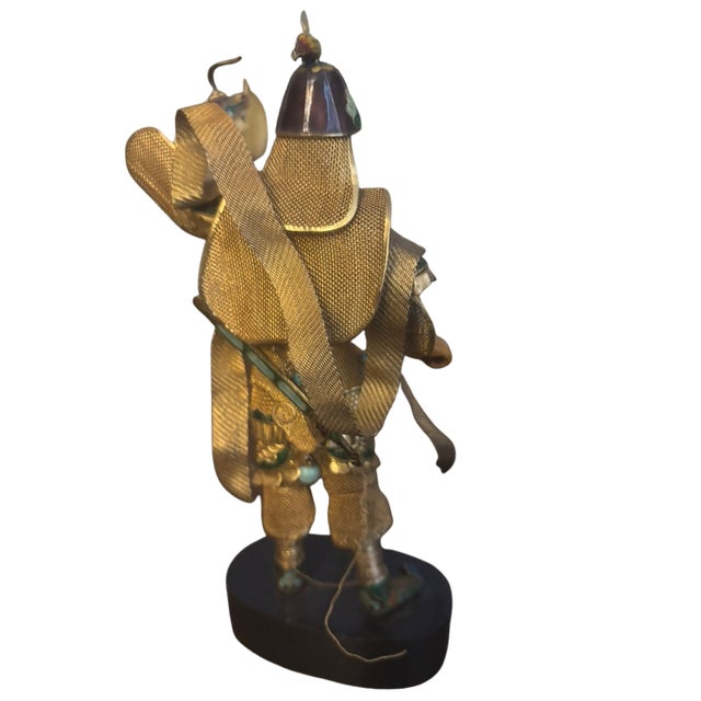 1970s Chinese Sumarai Warrior Figure Originally Distributed by SuHai For Sale - Image 9 of 10