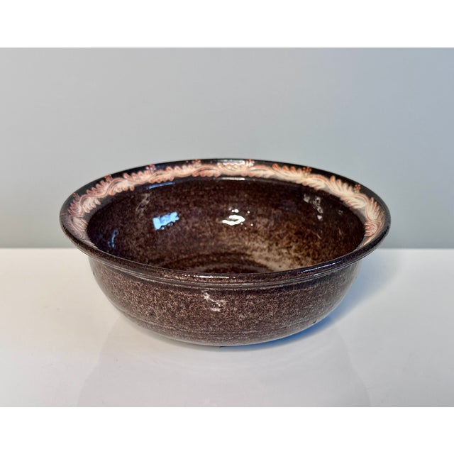 Studio Ceramic Art Cup and Bowl with Floral Decor by Elli & Walter Serocka, Germany, 1970s, Set of 2 For Sale - Image 12 of 17