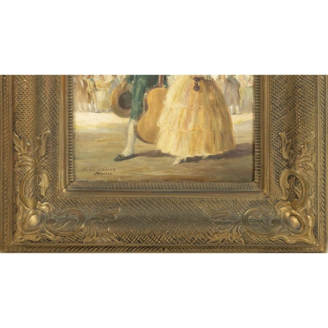 Jose Almonte, Figurative Composition, Oil Painting on Wood For Sale - Image 6 of 8