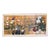 Vintage Hiyakuho Imayasu Japanese Hand-Painted Floral Gold Byobu Screen For Sale