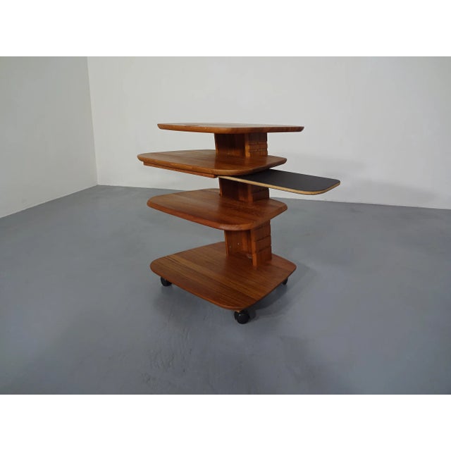 Tiered Console Table by Aksel Kjersgaard for Odder Adjustable, 1970s For Sale - Image 3 of 18