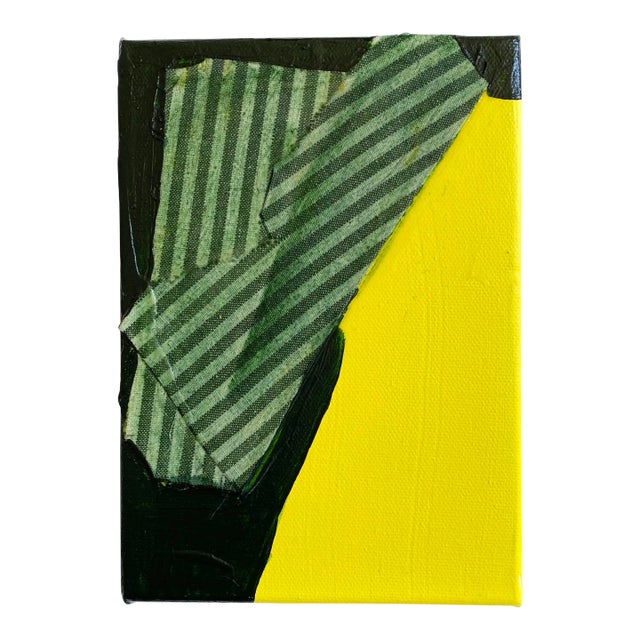 "Folded Stripe" 2024 Mini Painting by Jessalin Beutler For Sale