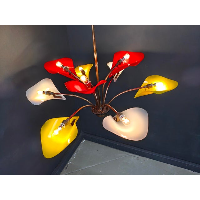 Vintage Italian Chandelier, 1960s For Sale - Image 9 of 13