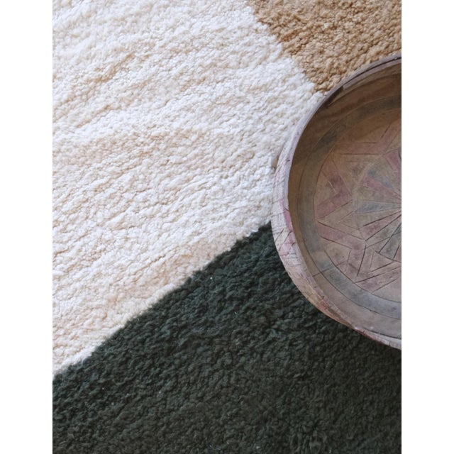 Green Contemporary Moroccan Neutral Rug - 10.2 X 8.6 Ft For Sale - Image 8 of 8