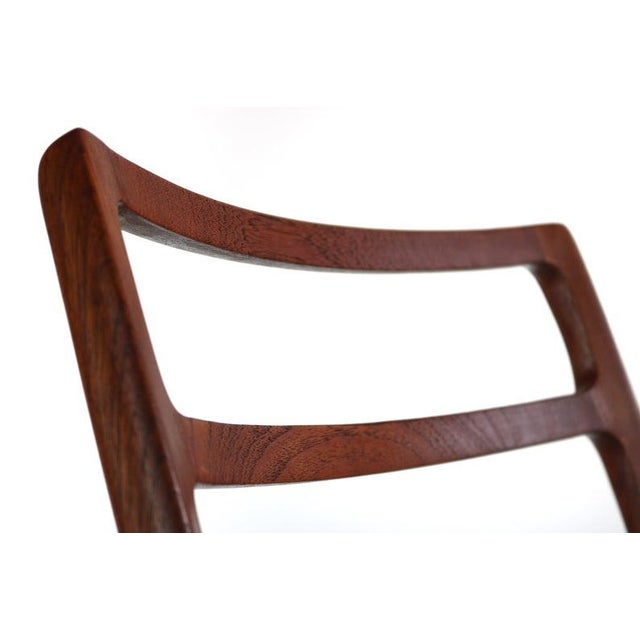 Brown Niels Møller No. 82 Side Chairs in Teak J.L. Møllers Møbelfabrik, Denmark - A Set of 2, Denmark For Sale - Image 8 of 9