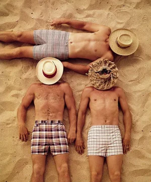 Covered Faces' Contemporary Archival Color Photograph Print From the Original Negative by Tom Kelley - 40x60