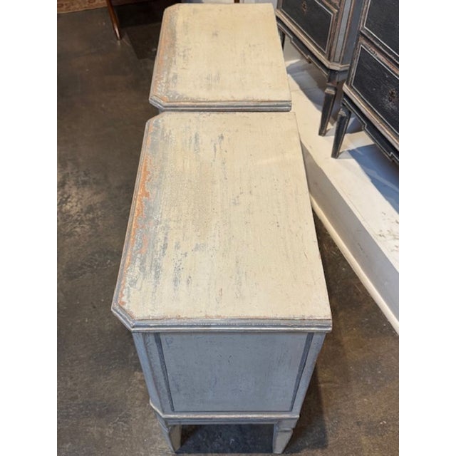 Pair of German Neo-Classical Bedside Tables For Sale - Image 4 of 5