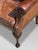 Late 19th Century Antique Wing Chair in Brown Leather, 1890 For Sale - Image 5 of 9