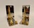 Set of brass and chrome golf bookends featuring brass club and ball with nice detail. Thin foam on bottom to prevent...