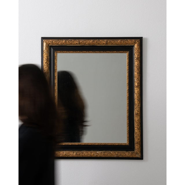 19th Century France Napoleon III Gold Wicker Mirror For Sale - Image 9 of 9