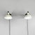 Mid-Century Modern Italian Pantograph Wall Lamps with White Metal Diffuser, 1960s, Set of 2 For Sale - Image 6 of 18