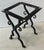 Metal Antique Spanish Marble Top Wrought Iron Side Table. For Sale - Image 7 of 10
