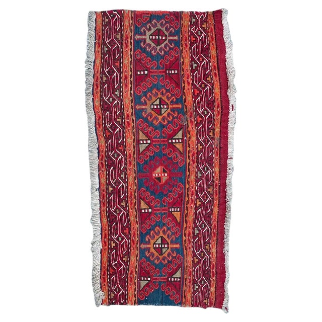 Vintage Shahsavand Soumak Kilim For Sale
