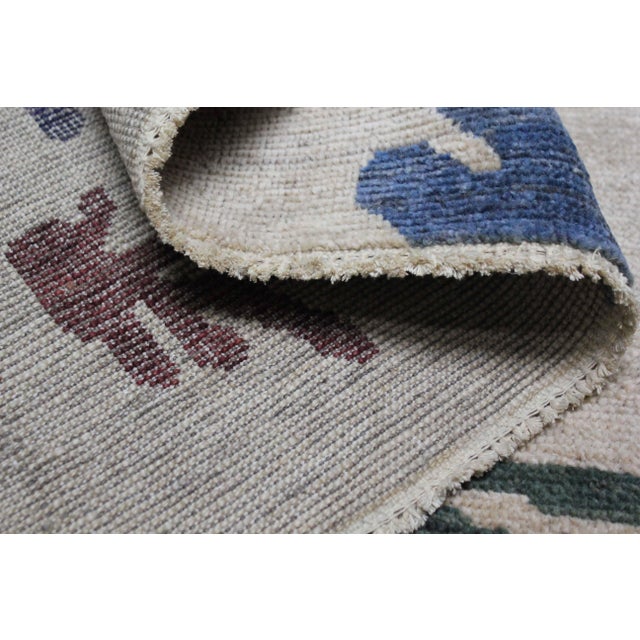 Contemporary Handknotted Gabbeh Rug-6'6" X 9'9" For Sale - Image 4 of 12