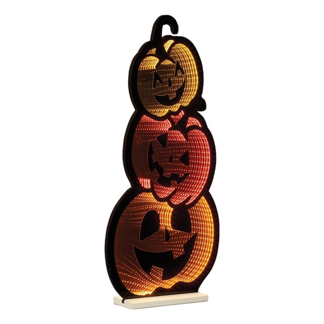 Triple Jack-o-Lantern Ekkolight 35.5"H For Sale
