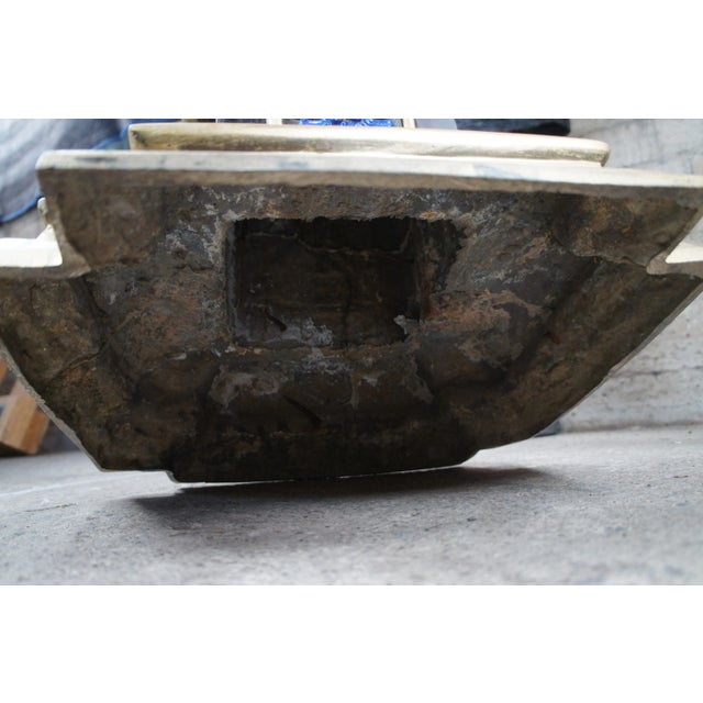 Set of 2 Vintage Venetian Figural Polychrome Bronze Sculpture Pedestals Plant Stands For Sale - Image 10 of 12