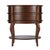 Coffee Ethel 25 in. W Oval Wood 2 Drawer Accent Table with Open Shelf, Cherry For Sale - Image 8 of 9
