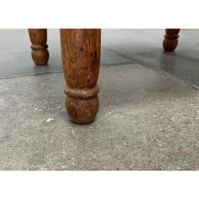 Brown Mid-Century German Wooden Stool, 1960s For Sale - Image 8 of 18