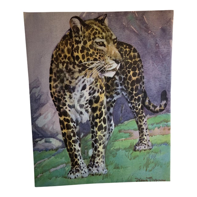 1937 Leopard Book Illustration by Diana Thorne For Sale