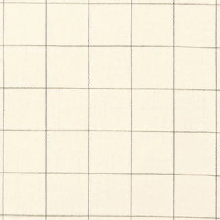 Sample - Schumacher Mellier Plaid Fabric in Ivory For Sale