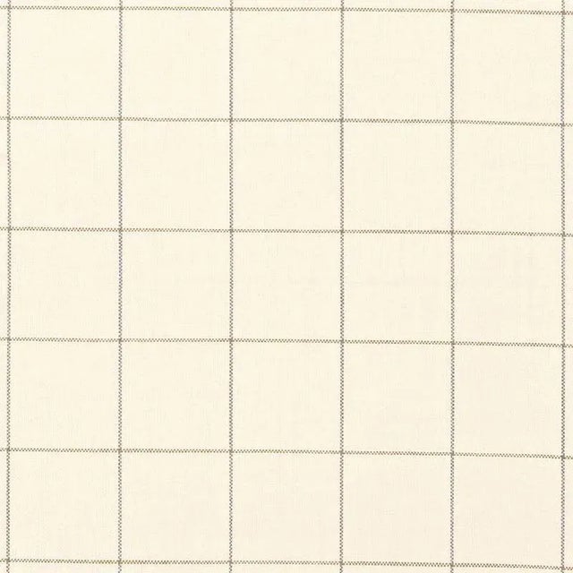 Sample - Schumacher Mellier Plaid Fabric in Ivory For Sale