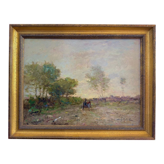 1930s German Nature-Impressionism Painting by Helmut Josef Schilhabel For Sale