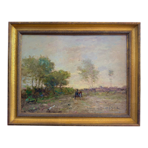 1930s German Nature-Impressionism Painting by Helmut Josef Schilhabel