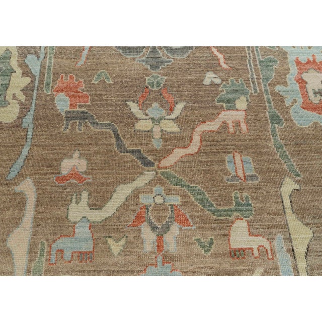 Oushak Rug 9'2" x 12'11" For Sale - Image 4 of 4