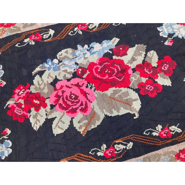 1930s Vintage Caucasian Karabakh Kilim For Sale - Image 5 of 10