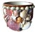 Vintage handmade ceramic bowl encrusted with natural seashells including puka, cowrie, scallops, sundials, and clam...