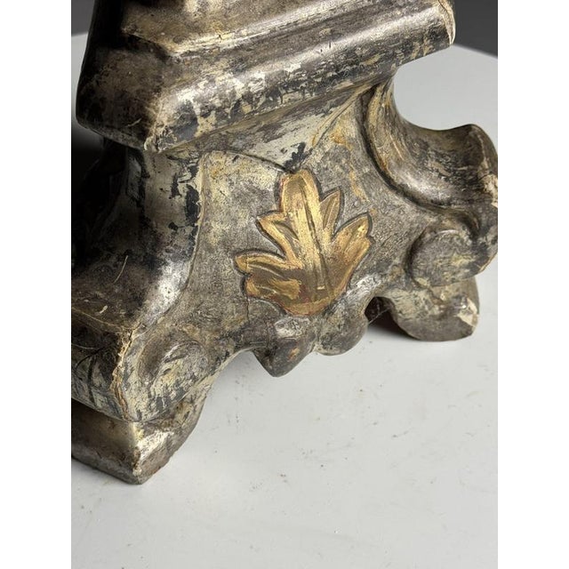 Wood Italian Candlestick, 18th Century For Sale - Image 7 of 18