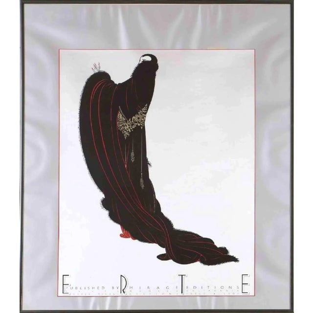 Erté, Soiree, Original Offset, 1980 For Sale - Image 3 of 3