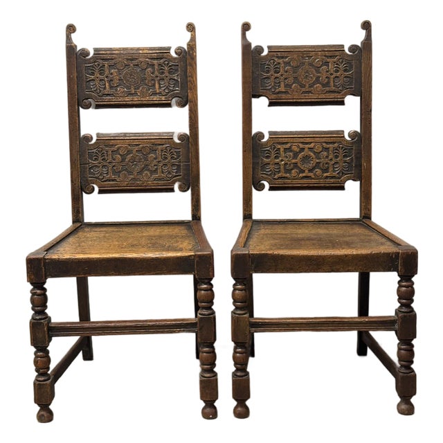 Antique English Chairs - A Pair For Sale