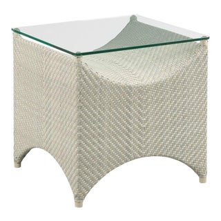 Ventana Side Table in Light Gray For Sale