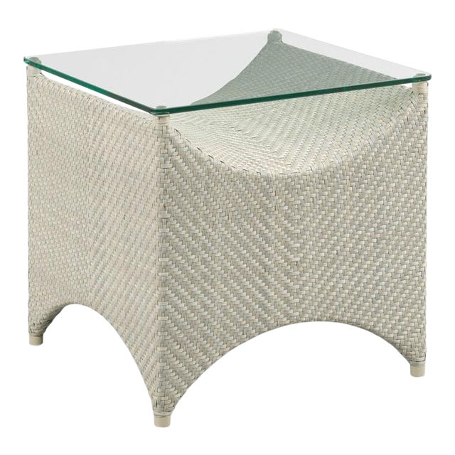 Ventana Side Table in Light Gray For Sale