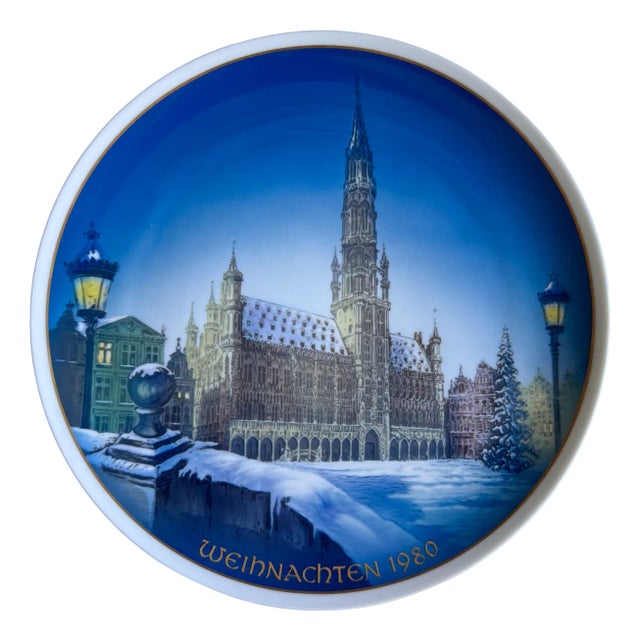 Christmas Plate by Helmut Drexler for Rosenthal, 1980 For Sale