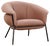 Fabric Upholstered and Iron Grasso Armchair by Stephen Burks For Sale