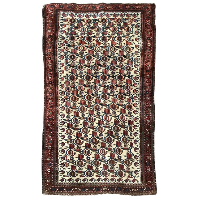 Antique Kurdish Malayer Rug For Sale