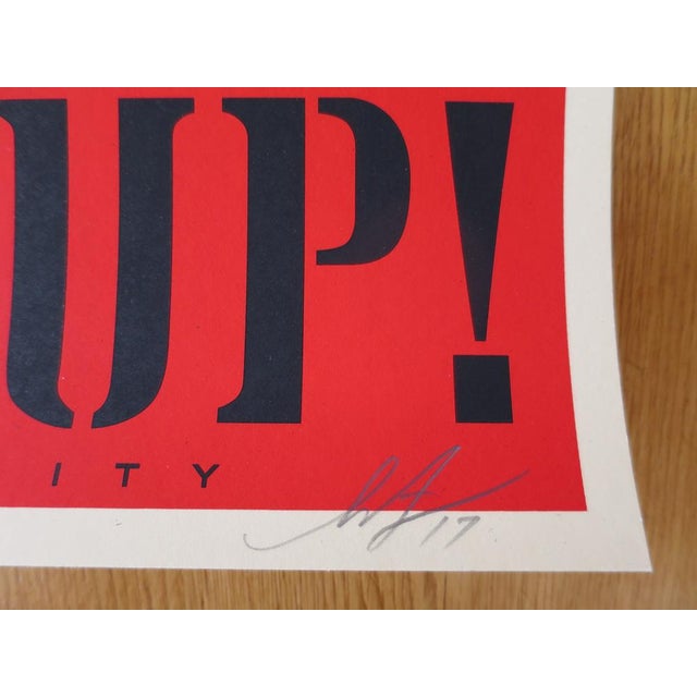 Shepard Fairey, Wake Up, 2017, Screen print For Sale - Image 4 of 7