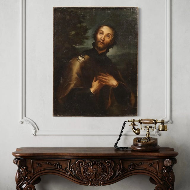 Italian Artist, Saint Roch, 1680, Oil on Canvas For Sale - Image 15 of 16