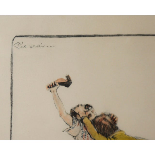 "Not True: Good Accounts Make Good Friends" Satirical French Illustration by Gaston Hoffmann For Sale - Image 4 of 6