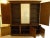 Widdicomb 1940s Vintage Widdicomb Robsjohn Gibbings Eglomise Mirrored Breakfront For Sale - Image 4 of 8