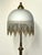 1950s Antique Brass and Onyx Beaded Glass Shade Floor Lamp, 1950s For Sale - Image 5 of 9