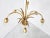 Elegant brass pineapple leaf chandelier by Boulanger, a Belgian lighting company. Hollywood Regency style. It is in good...